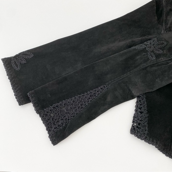 Danier Suede Jacket with Crochet Detail - Picture 7 of 8